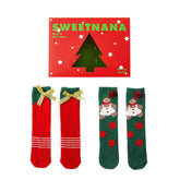 聖誕禮盒女款中筒襪子趣味可愛舒適柔軟保暖襪子