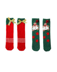 Christmas Gift Box Women Crew Socks Funny Cute Cozy Soft Warm