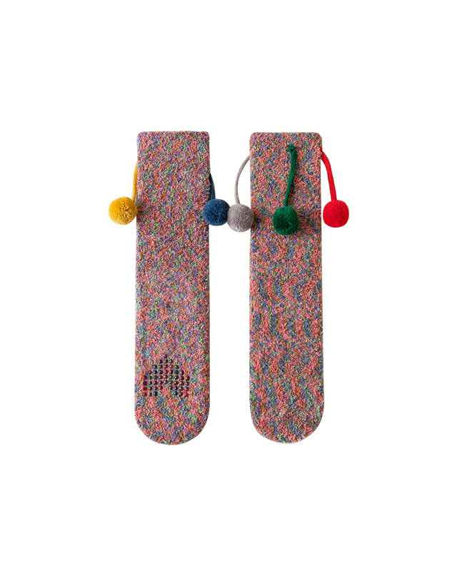 Sweetnana Cozy Women’s Crew Socks, Cute and Non-Slip Fuzzy Socks from the Fantasy Starry Sky Series, Thickened for Winter Comfort