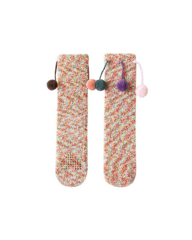 Sweetnana Cozy Women’s Crew Socks, Cute and Non-Slip Fuzzy Socks from the Fantasy Starry Sky Series, Thickened for Winter Comfort