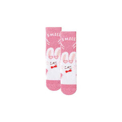Sweetnana Women&Kid Cozy Crew Socks – Cute Cartoon Animals Series, Thickened and Fuzzy Tube Socks for Winter