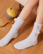 Sweetnana Women’s Crew Socks 2-Pack - Dream Artist Series Cozy Fuzzy Socks, Super Soft Thickened Socks, Cute and Colorful Winter Stockings, Perfect Lounge Wear Socks