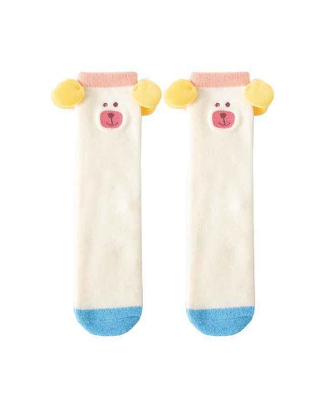 Adults Kids Crew Socks Funny Big Ears Series Cute Fuzzy Thick Soft Cozy Socks