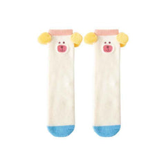 Adults Kids Crew Socks Funny Big Ears Series Cute Fuzzy Thick Soft Cozy Socks