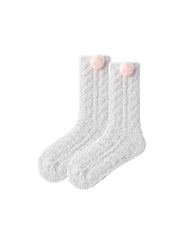 Sweetnana Cozy Women's Crew Socks, Super Soft and Thickened Fuzzy Socks for Winter, Cute and Comfortable for Everyday Wear and Lounge