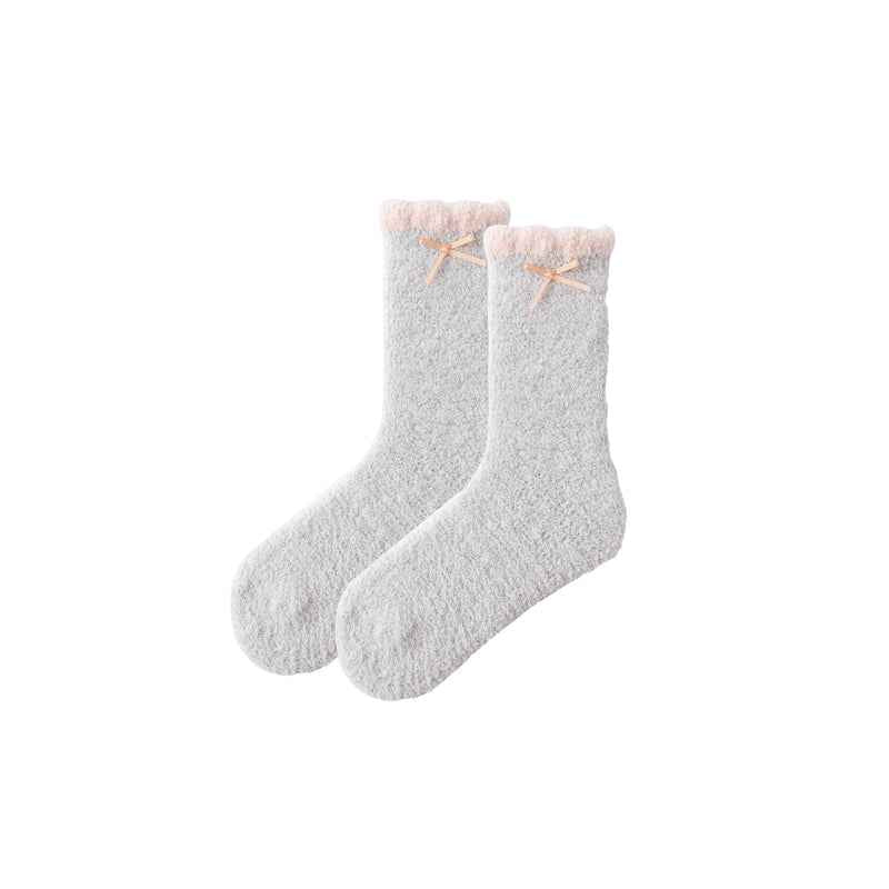 Sweetnana Cozy Women's Crew Socks, Super Soft and Thickened Fuzzy Socks for Winter, Cute and Comfortable for Everyday Wear and Lounge