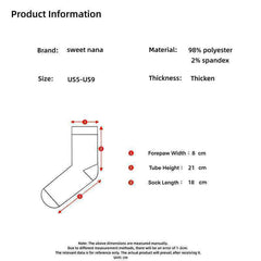 Sweetnana Cozy Crew Socks for Women, 4-Pack Super Soft Fuzzy and Thickened Socks, Ideal for Winter, Warm and Cute Socks for Daily Wear and Lounge