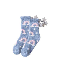 Sweetnana Cozy Crew Socks for Women – Fuzzy Super Soft Socks, Universe Space Series, Thickened and Non-Slip for Winter Stockings