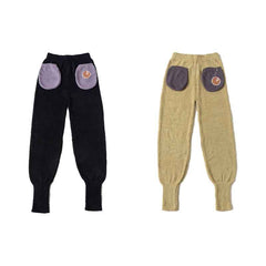 Sweetnana 2024 F/W solid color Japanese style home pants, Coral fleece fabric, thickened and warm, ankle banded pants, Comfortable fit and novel design, can be worn outside.