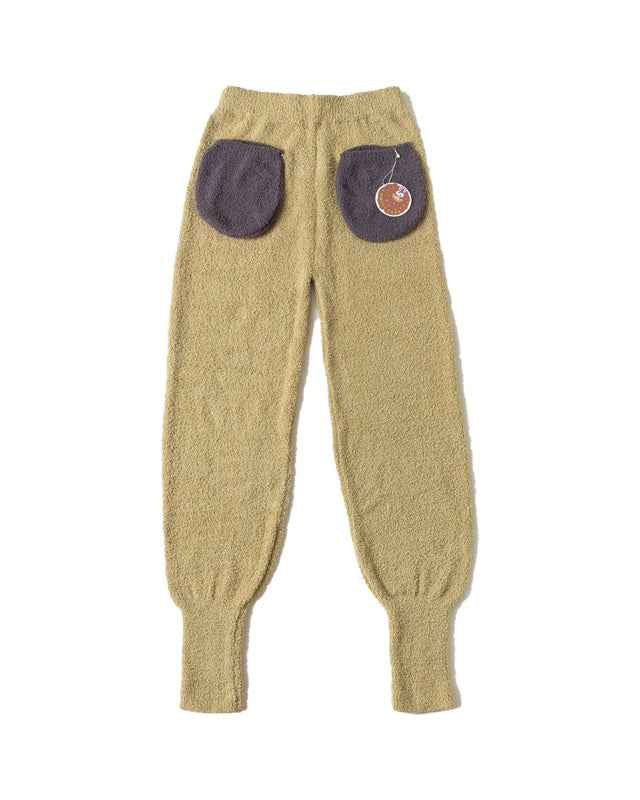 Sweetnana 2024 F/W solid color Japanese style home pants, Coral fleece fabric, thickened and warm, ankle banded pants, Comfortable fit and novel design, can be worn outside.