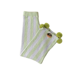 Sweetnana 2024 FW wide stripe series home pants, coral fleece fabric, thickened and warm, Nordic style nine-point pants, cute home pants, also can be worn outside.