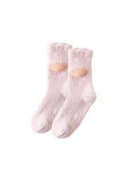 3組合女款中筒襪|絨毛彩色、加厚保暖、柔軟防滑