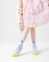 3組合女款棉質中筒襪子虎斑貓可愛休閒