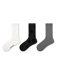 3組合女款中筒襪 Cangshan Snow 系列 混合設計 柔軟