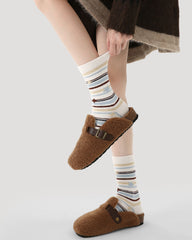 3 Pack Womens Crew Socks Clever Fun Lazy Rabbit Cute Bunny