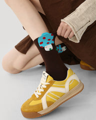 3 Pack Womens Crew Socks Maze Adventure Cute Animal House Pattern