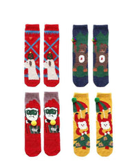 Gift Box Set Women Kids Crew Socks Christmas Cozy Thick Fuzzy Warm Soft Socks