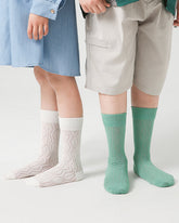 4-Pack Kids Cotton Crew Socks Colorful Mesh Casual