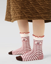 4-Pack Kids Cotton Crew Socks Mousse Party Ruffle Cute Casual