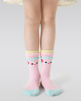 4-Pack Layer Cake Series Kids Socks Girls Cotton Cartoon Crew Socks
