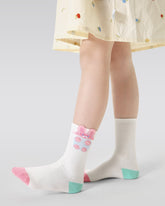 4-Pack Mushroom Bunny Series Kids Girls Cute Versatile Cotton Crew Socks
