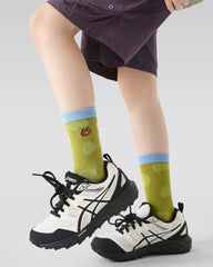 4 Pack Kids Crew Socks Hamburger Dog Cute Animal Pattern