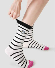 5-Pack Women Cotton Crew Socks Color Magic Series Colorful