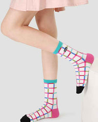 5-Pack Women Cotton Crew Socks Color Magic Series Colorful