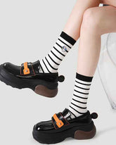 5-Pack Women Cotton Crew Socks Color Magic Series Colorful