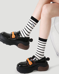 5組合女款棉質中筒襪顏色魔法系列繽紛