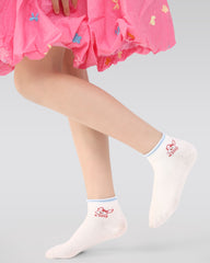 5 Pack Kids Ankle Socks Cute Blue Academy Breathable Sweet Socks