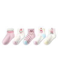 5 Pack Kids Ankle Socks Milk Candy Paradise Cute Sweet Socks
