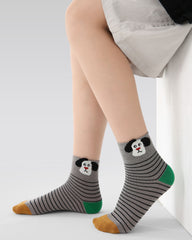 5 Pack Kids Crew Socks Cool Dog Planet Mesh Breathable Fun Socks