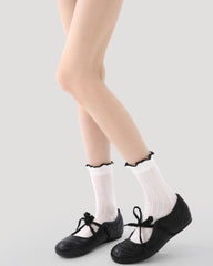 5 Pack Womens Crew Socks Gray Tone Whisper Polka Dot Minimal Socks