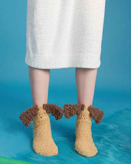 Adults Kids Crew Socks Large 3D Cartoon Series Fuzzy Thick Soft Warm Non Slip Socks