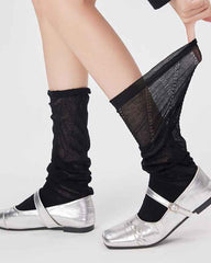 Ballet Fairy Series Women Knee High Cotton Socks Seamless Breathable Soft