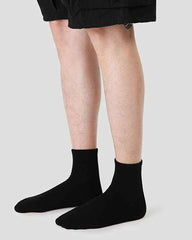 Unisex Couple Cotton Ankle Socks Black White Seamless Soft Breathable Casual