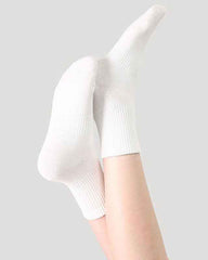 Unisex Couple Cotton Ankle Socks Black White Seamless Soft Breathable Casual