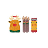 Gift Bag Set Women Kids Crew Socks Christmas Cute Cozy Thick Fuzzy Non Slip Socks