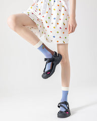 Women Cotton Crew Socks Coconut Tree Series Cute Fashionable