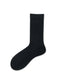 Double Needle Ribbed Cotton Crew Socks