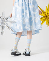 3-팩 갤럭시 시리즈 여성용 통기성 면 양말 감각적인 귀여운 캐주얼 양말