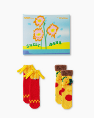 선물 박스 세트 여성 크루 양말 재미있는 버거 시리즈 보송보송하고 두껍고 따뜻하며 부드러운 양말