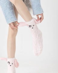 선물 박스 세트 여성 키즈 크루 양말 귀여운 3D 귀 시리즈 재미있는 동물 양말