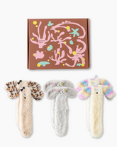 Gift Box Set Women Kids Crew Socks Cute 3D Ears Series Funny Animal Socks