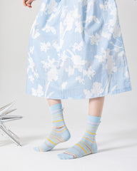 禮盒套裝 女士棉質中筒襪 可愛趣味薄款無縫襪子