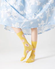 禮盒套裝 女士棉質中筒襪 可愛趣味薄款無縫襪子