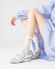 Gift Box Set Women Crew Socks Cotton Thin Breathable Cute Fun Socks