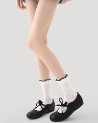 禮盒套組 女款中筒襪 灰調低語波點 極簡襪子