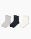 Sweet Bear Gift Box Set Womens Crew Socks Ruffle Bear Bow Pattern Sheer Socks - SWEET NANA